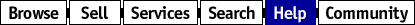 to Browse, Sell, Services, Search, Help, and Community
